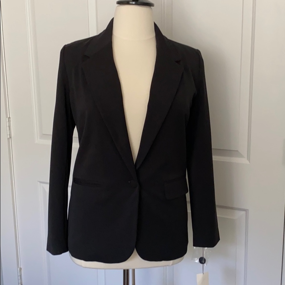 A New Day Black Single Button Blazer